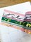 FOILED Marble Gold Green & Pink Modern Spring Minimalist Washi Tape Set (#W053)